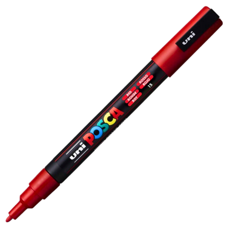 Marker Uni pc- 3m Posca 0.9-1.3 mm set 4 culori [4]