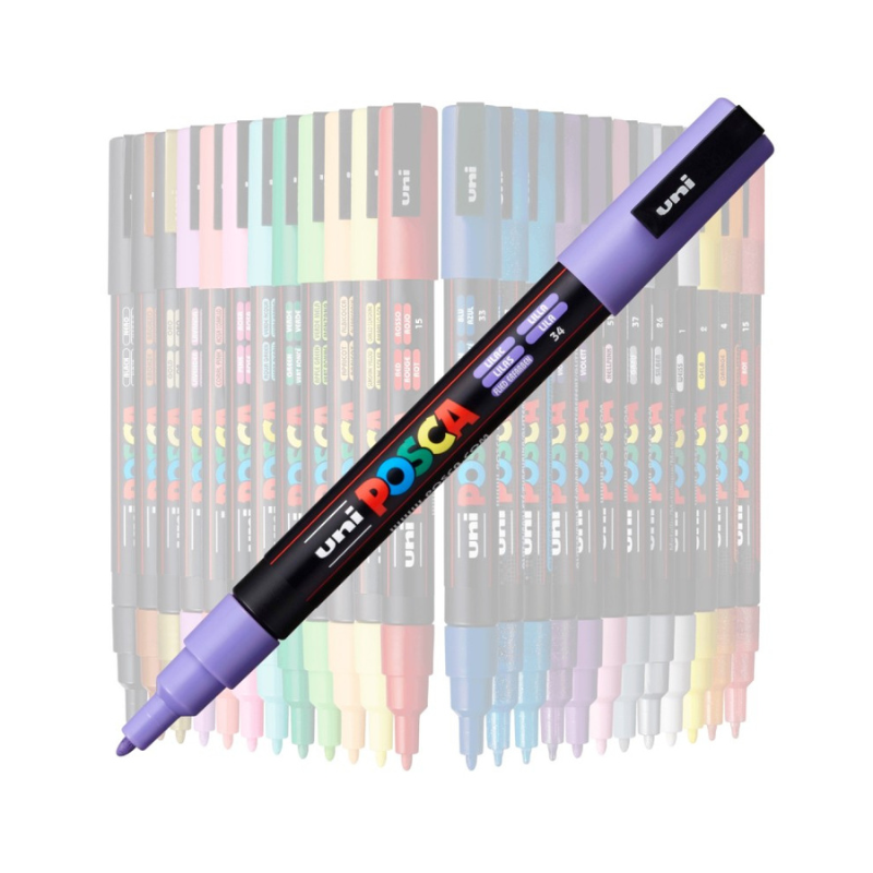 Marker Uni pc-3m Posca 0.9-1.3mm mov/liliac [2]