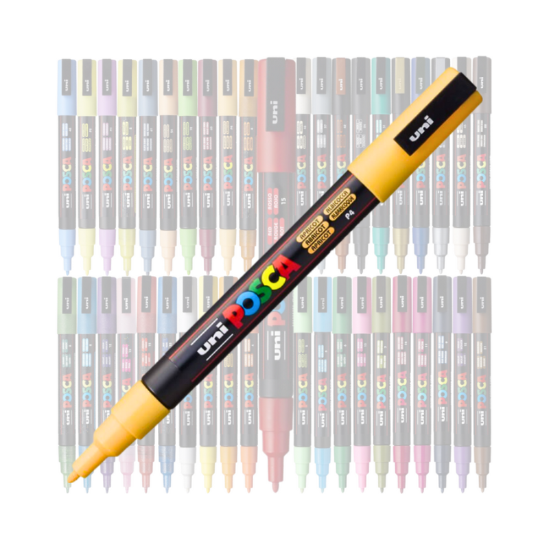 Marker Uni pc-3m Posca 0.9-1.3mm portocaliu caisa [2]
