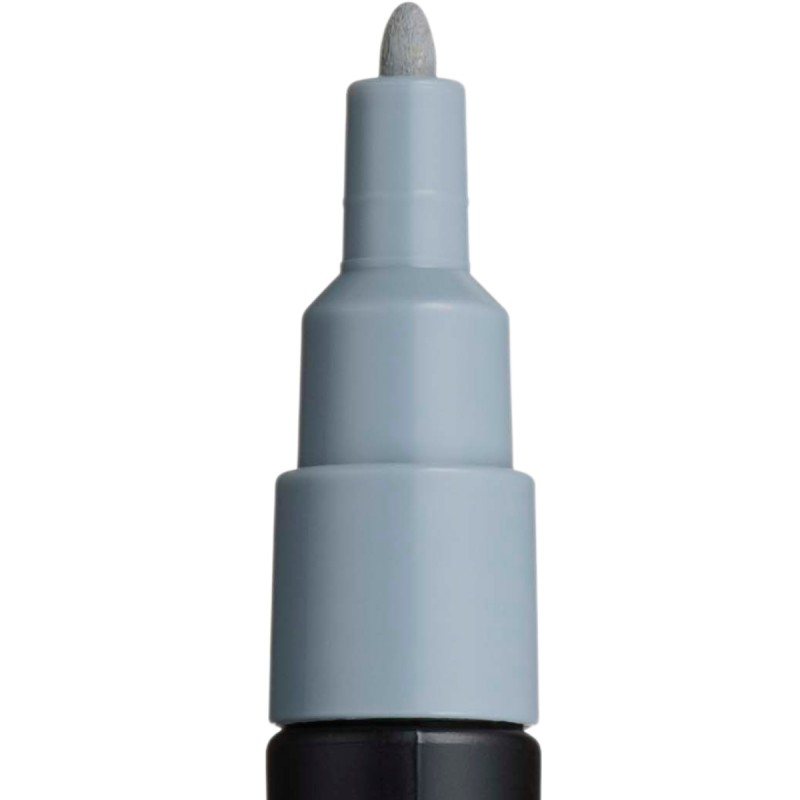 Marker UNI Posca PC-3M varf rotund 0.9-1.3mm gri [2]