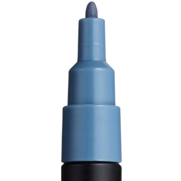 Marker UNI Posca PC-3M varf rotund 0.9-1.3mm gri albastrui [2]