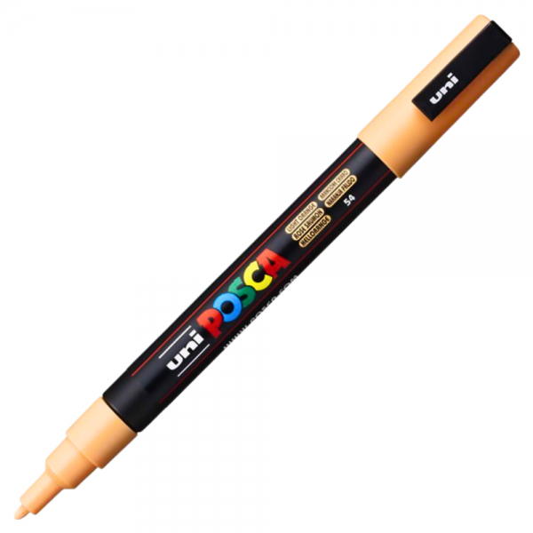 Marker UNI Posca PC-3M varf rotund 0.9-1.3mm portocaliu deschis [1]
