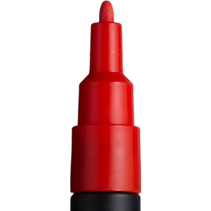 Marker UNI Posca PC-3M varf rotund 0.9-1.3mm rosu [2]