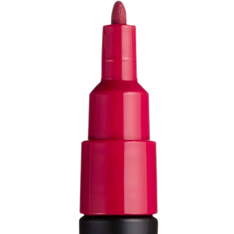 Marker UNI Posca PC-3M varf rotund 0.9-1.3mm rosu inchis [2]