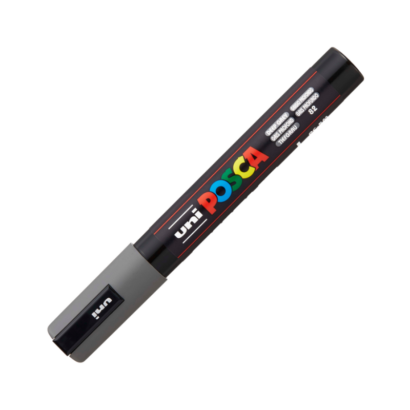 Marker Uni pc-5m Posca 1.8-2.5mm gri inchis [2]