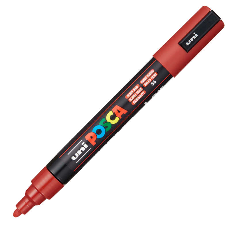 Marker Uni Posca pc-5m 1,8-2,5mm rosu rubin [1]