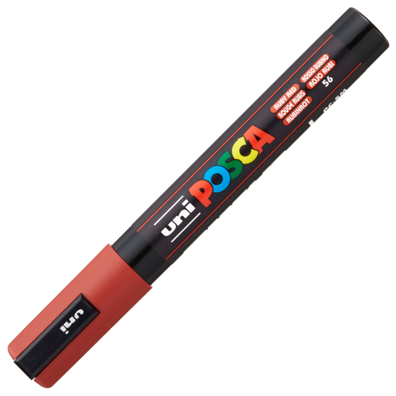 Marker Uni Posca pc-5m 1,8-2,5mm rosu rubin [2]