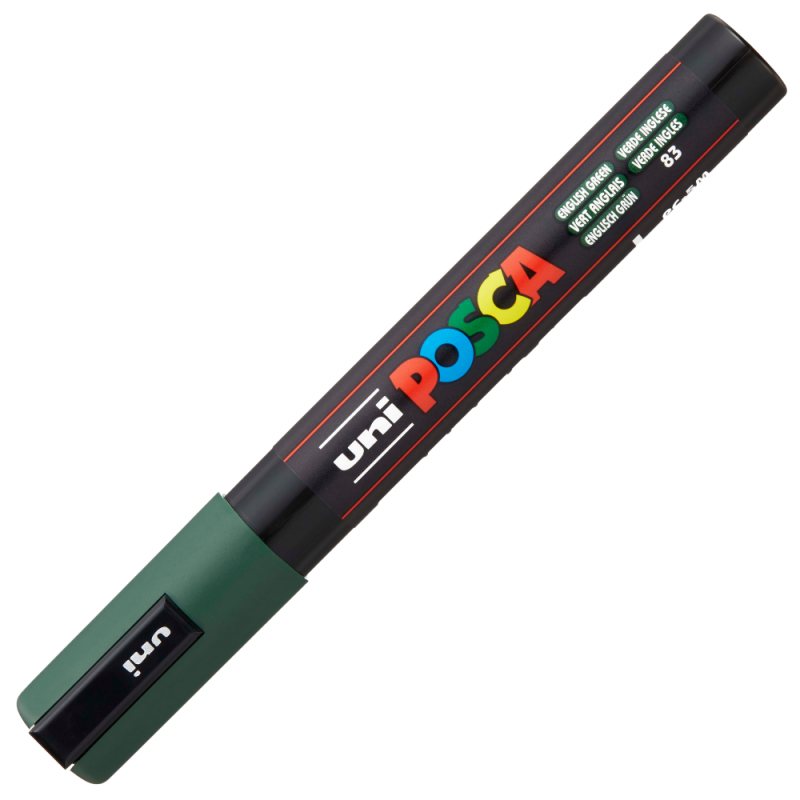 Marker Uni Posca pc-5m 1,8-2,5mm verde englez [2]