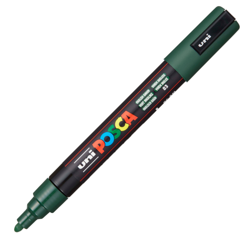 Marker Uni Posca pc-5m 1,8-2,5mm verde englez [1]
