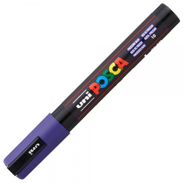 Marker UNI Posca PC-5M varf rotund 1.8-2.5mm albastru de prusia [2]