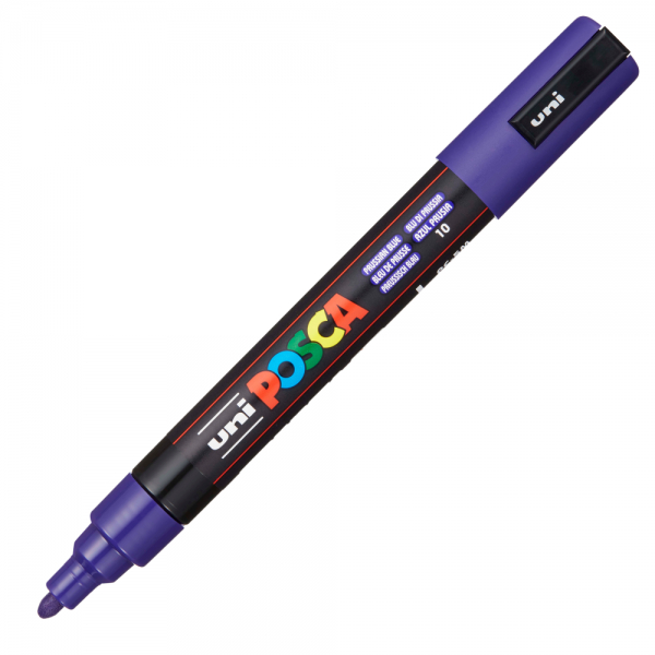 Marker UNI Posca PC-5M varf rotund 1.8-2.5mm albastru de prusia [1]