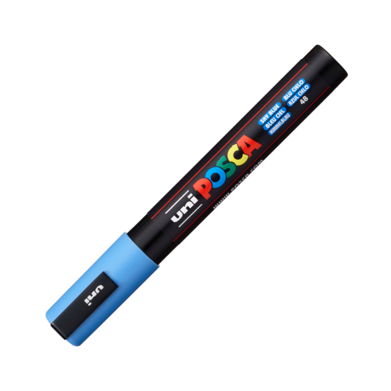Marker Uni pc-5m Posca 1.8-2.5mm bleu [2]