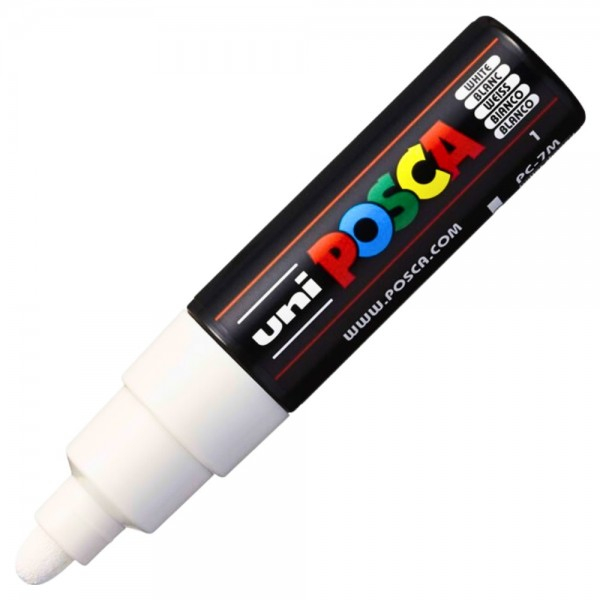 Marker Uni pc-7m Posca 4.5-5.5mm alb [2]