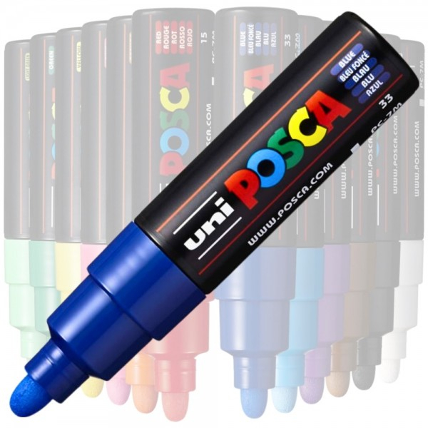Marker Uni pc-7m Posca 4.5-5.5mm albastru [1]