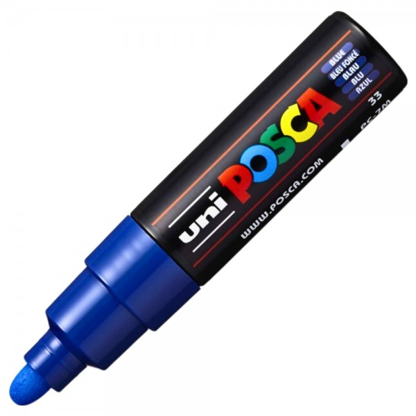 Marker Uni pc-7m Posca 4.5-5.5mm albastru [2]