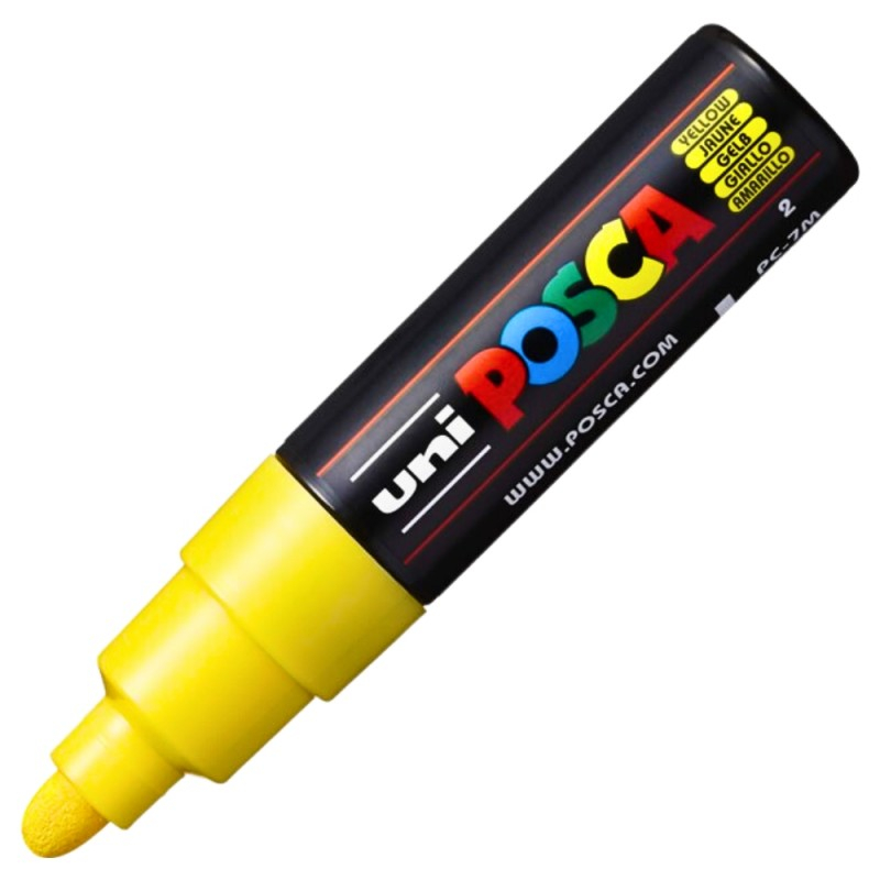 Marker Uni pc-7m Posca 4.5-5.5mm galben [2]