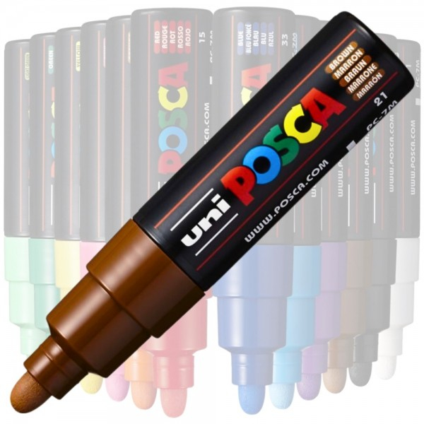 Marker Uni pc-7m Posca 4.5-5.5mm maro [1]