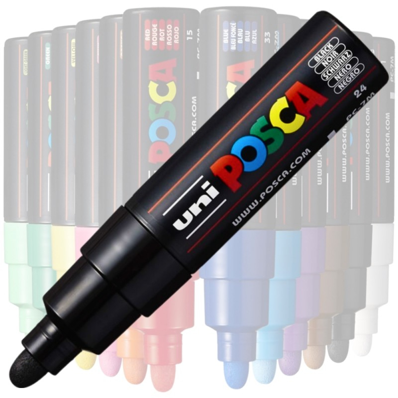 Marker Uni pc-7m Posca 4.5-5.5mm negru [1]