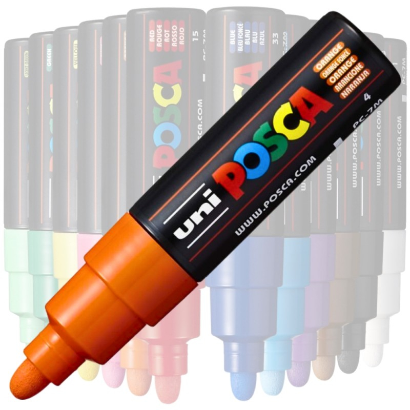 Marker Uni pc-7m Posca 4.5-5.5mm portocaliu [1]