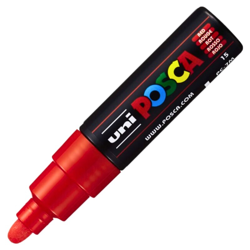 Marker Uni pc-7m Posca 4.5-5.5mm rosu [2]