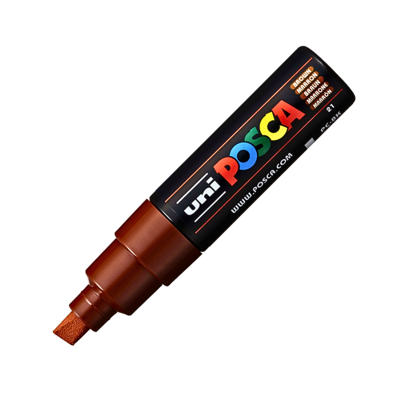 Marker Uni pc-8k Posca 8.0mm varf tesit maro [1]