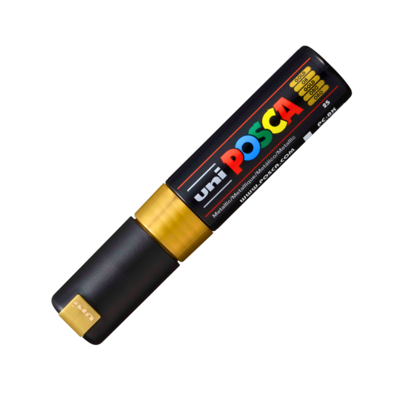 Marker Uni pc-8k Posca 8.0mm varf tesit auriu [2]