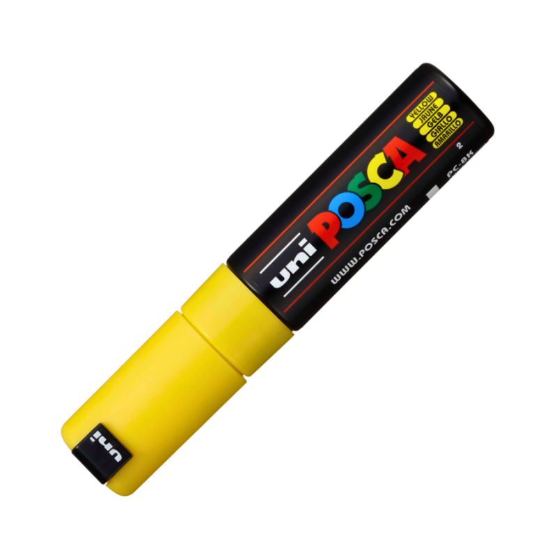 Marker Uni pc-8k Posca 8.0mm varf tesit galben [2]
