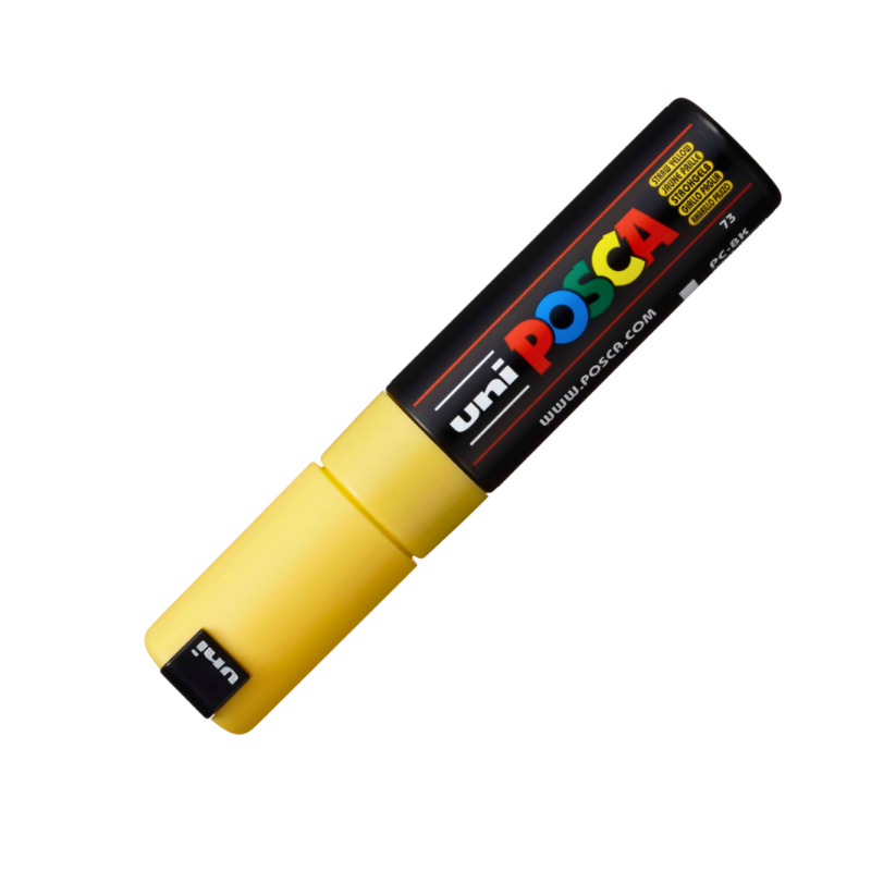 Marker Uni pc-8k Posca 8.0mm varf tesit galben pai [2]