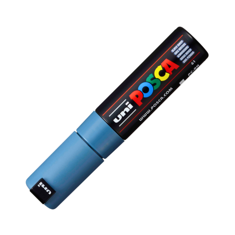 Marker Uni pc-8k Posca 8.0mm varf tesit gri albastrui [2]