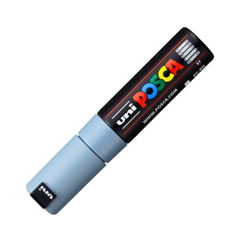 Marker Uni pc-8k Posca 8.0mm varf tesit gri [2]