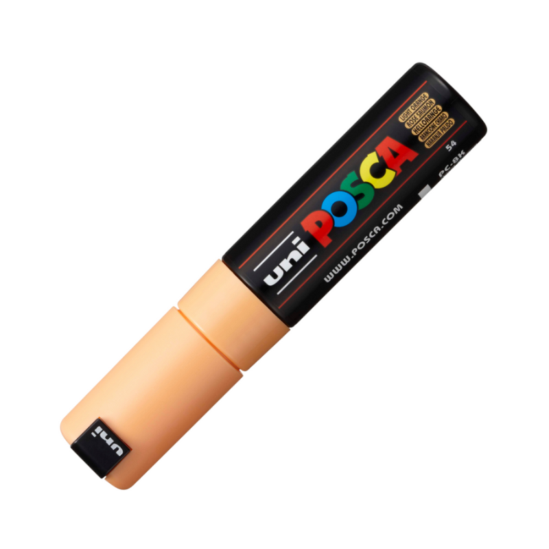 Marker Uni pc-8k Posca 8.0mm varf tesit portocaliu deschis [2]
