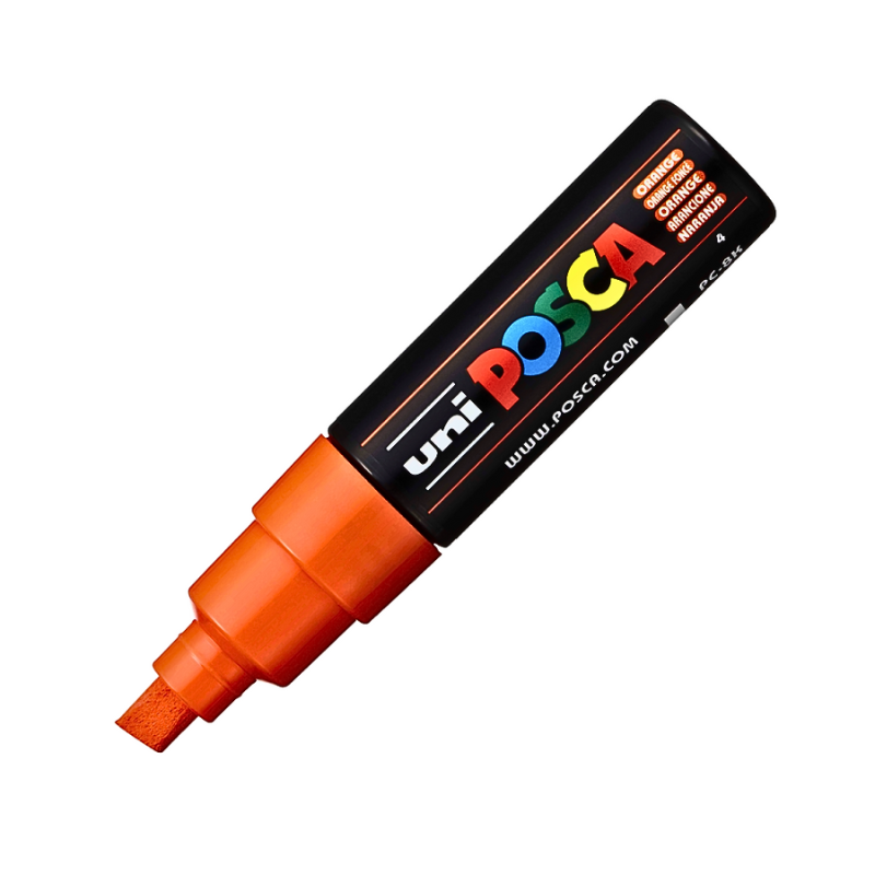 Marker Uni pc-8k Posca 8.0mm varf tesit portocaliu inchis [1]