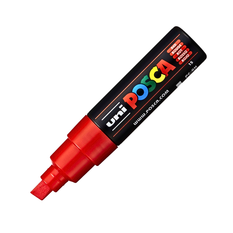 Marker Uni pc-8k Posca 8.0mm varf tesit rosu [1]