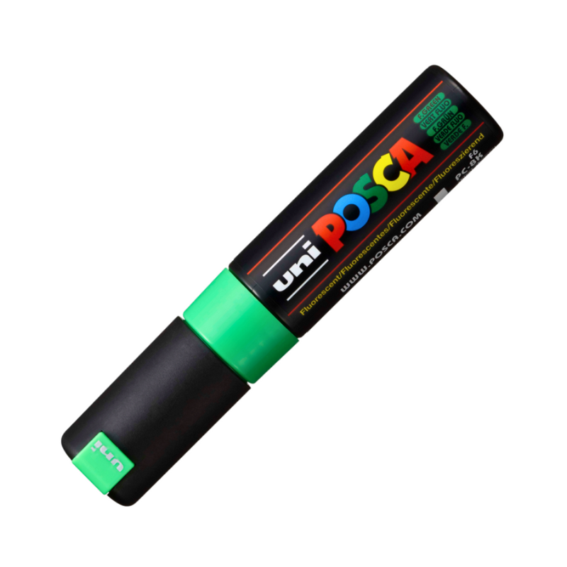 Marker Uni pc-8k Posca 8.0mm varf tesit verde fluorescent [2]