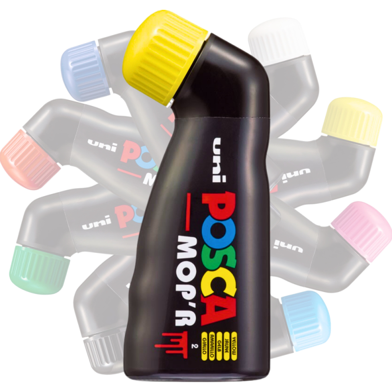 Marker Uni pcm22 mopr Posca 3-19mm varf buretat galben [2]