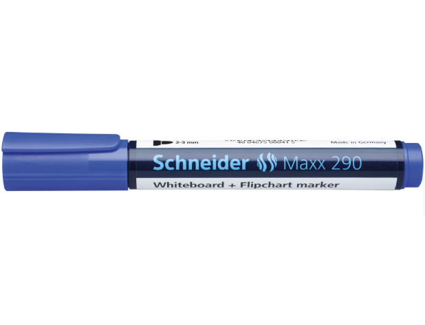 Marker Schneider Maxx 290 albastru pentru whiteboard si flipchart [2]