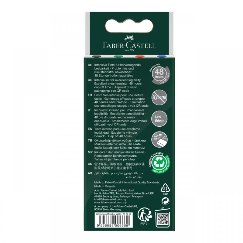 Marker whiteboard set 4 W20 Faber-Castell [2]