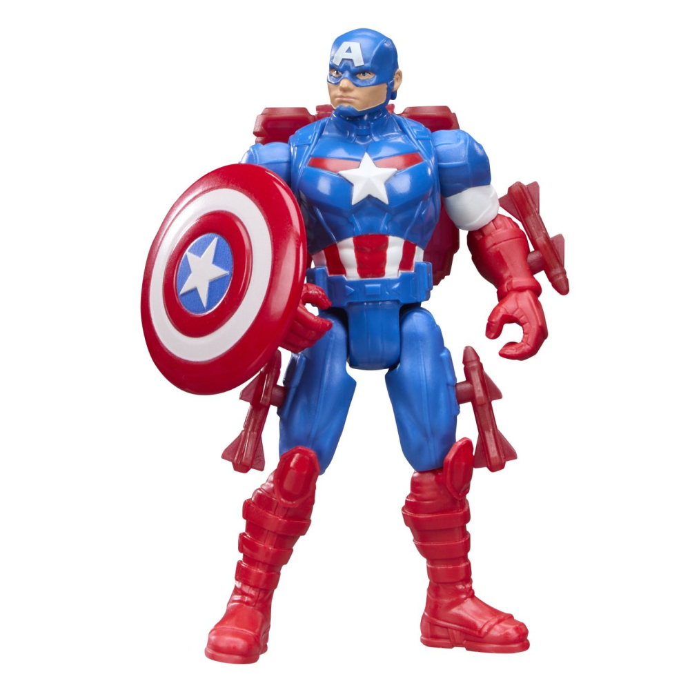 MARVEL AVENGERS ACTION VERS SET FIGURINA CAPTAIN AMERICA SI ACCESORII 11.4CM [10]