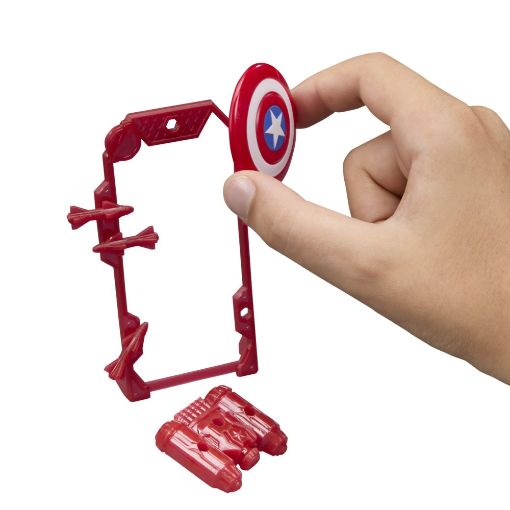 MARVEL AVENGERS ACTION VERS SET FIGURINA CAPTAIN AMERICA SI ACCESORII 11.4CM [6]