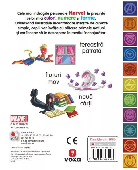 Marvel Inceputurile - Primele culori, numere, forme [2]