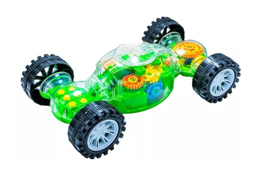 Masina cascadorii Twist Car transparenta cu lumini si sunete 3+ [3]