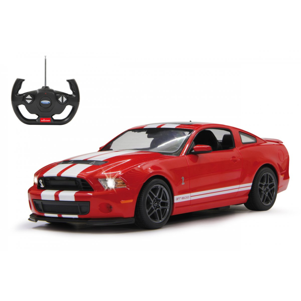 MASINA CU TELECOMANDA FORD SHELBY GT500 ROSU CU SCARA 1 LA 14 [2]