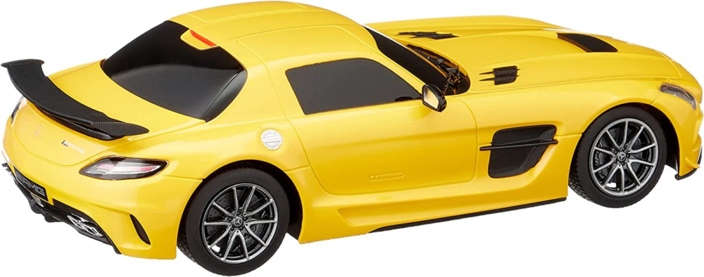 MASINA CU TELECOMANDA MERCEDES-BENZ SLS AMG GALBENA CU SCARA 1 LA 18 [4]