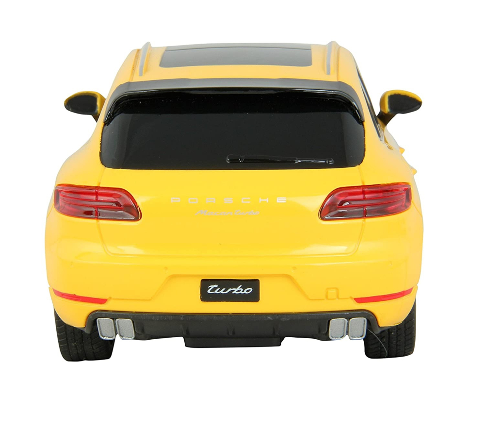 MASINA CU TELECOMANDA PORSCHE MACAN TURBO GALBEN CU SCARA 1 LA 24 [3]