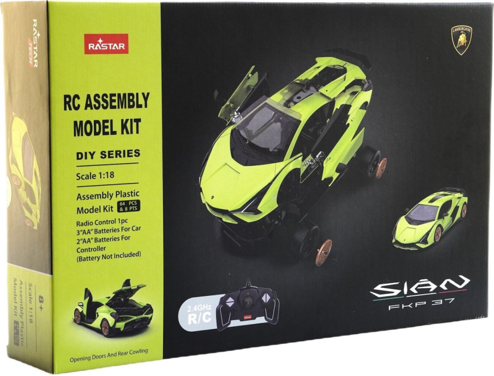 MASINUTA CONSTRUIBILA CU TELECOMANDA LAMBORGHINI SIAN FKP 37 SCARA 1 LA 18 [1]