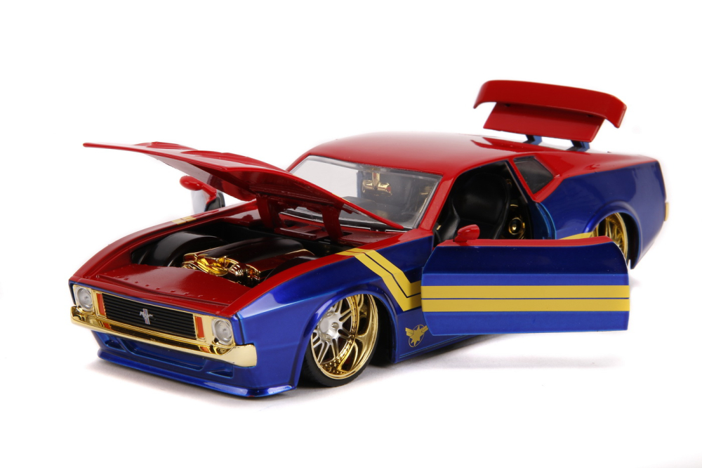 MASINUTA METALICA CAPTAIN MARVEL 1973 FORD MUSTANG MACH 1 SCARA 1 LA 24 [5]