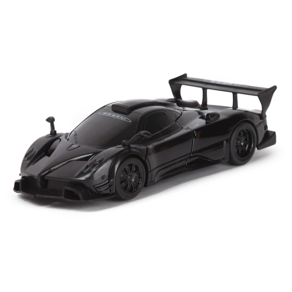 MASINUTA METALICA CONVERTIBILA PAGANI ZONDA R NEGRU CU SCARA 1 LA 32 [6]