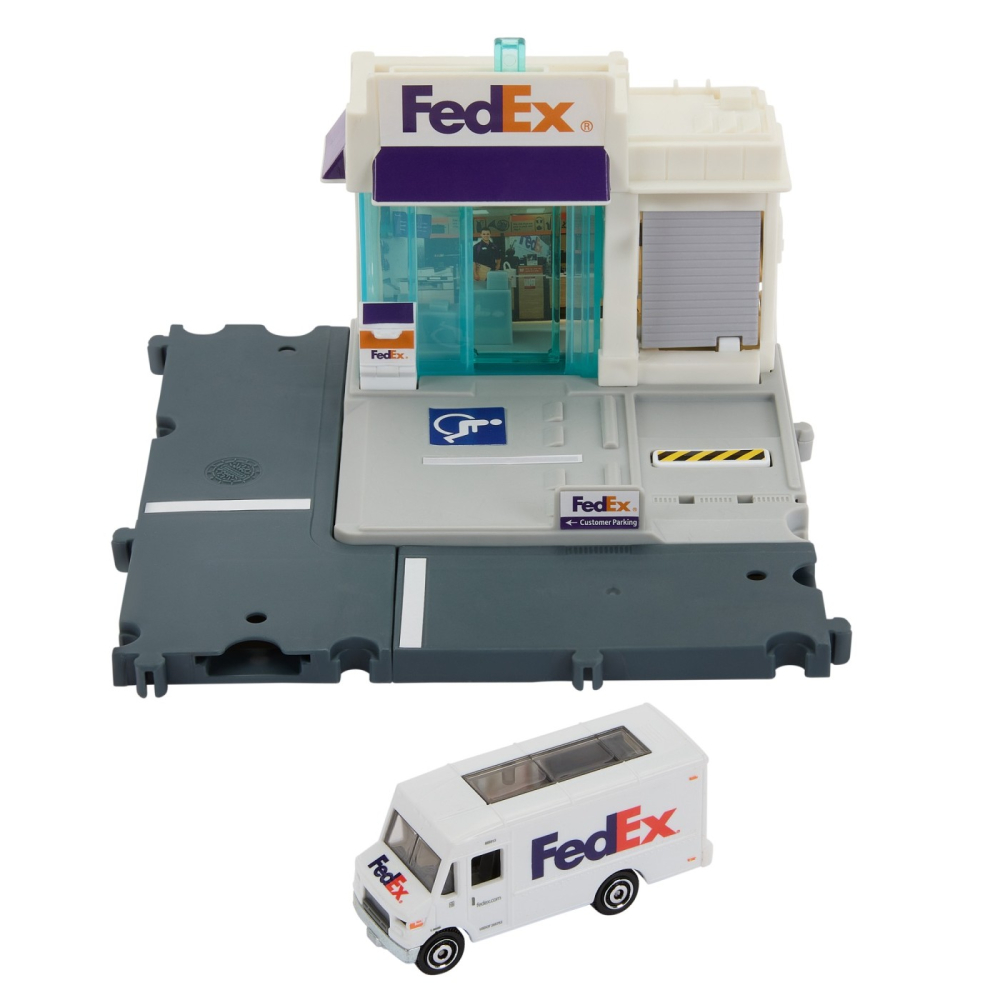 MATCHBOX SET ACTION DRIVERS CENTRUL DE COLETE FEDEX [5]