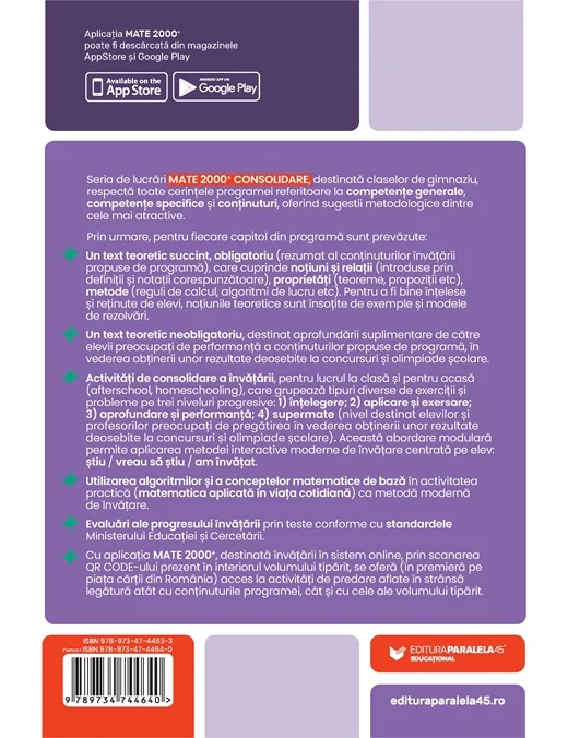 Matematica Algebra geometrie Clasa a VII-a partea I Mate 2000+ Consolidare 2026-2027 Maria Negrila, Anton Negrila [2]