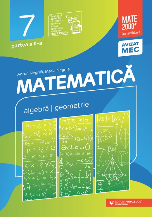 Matematica Consolidare clasa a VII a Partea II – Anton Negrila, Maria Negrila 2025-2026 [1]